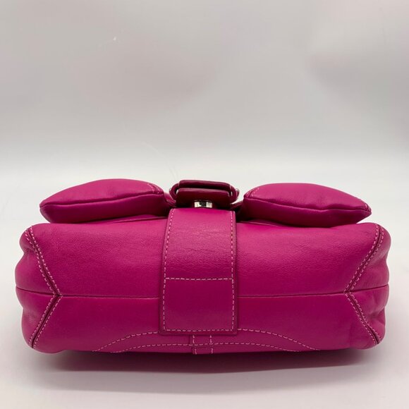 Coach Pink Leather Vintage Soho Pocket Flap Shoulder Bag  1446 - Picture 5 of 11